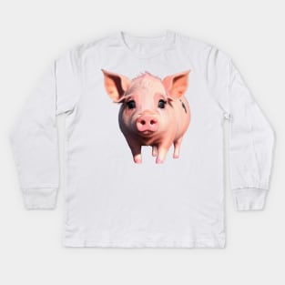 Just a Piggy 2 Kids Long Sleeve T-Shirt